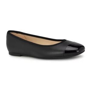 NWB Nine West‎ Teland Women's Captoe Ballet Flat Black Size 7